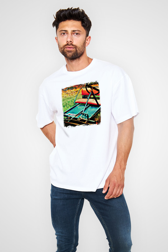 All-American Rejects Baskılı Unisex Beyaz Oversize Tişört