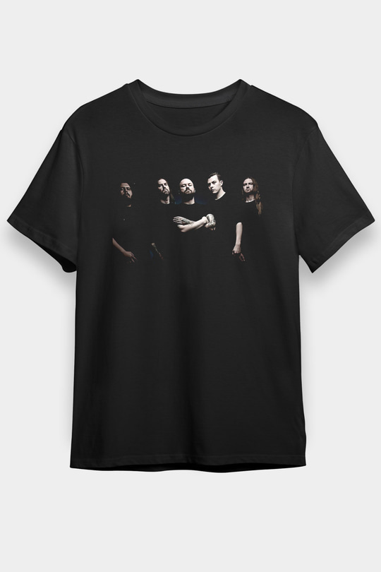Allegaeon Baskılı Unisex Siyah Tişört - Tshirt