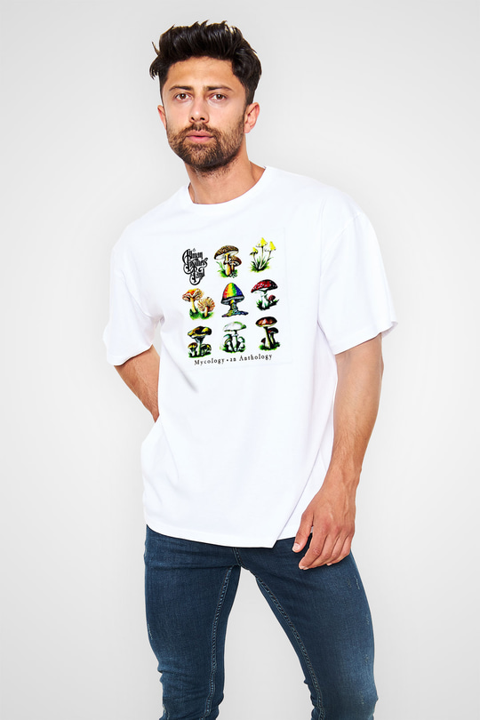 Allman Brothers Band Baskılı Unisex Beyaz Oversize Tişört