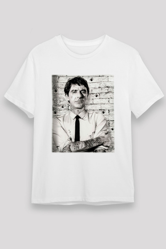 Alpacino Beyaz Unisex Tişört T-Shirt - TişörtFabrikası