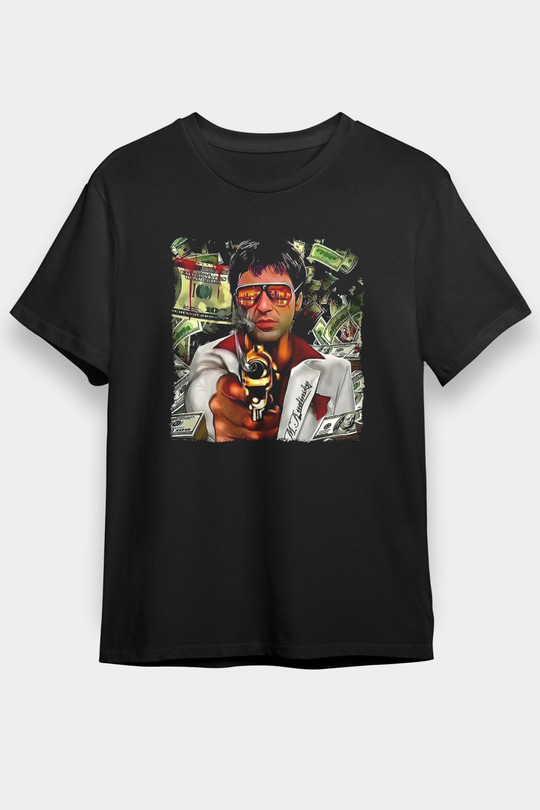 Alpacino Siyah Unisex Tişört T-Shirt - TişörtFabrikası
