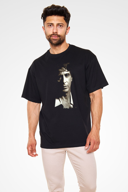 Alpacino Siyah Oversize Tişört Oversize T-shirt - TişörtFabrikası