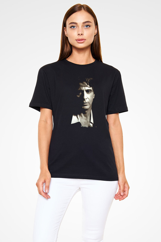 Alpacino Siyah Unisex Tişört T-Shirt - TişörtFabrikası