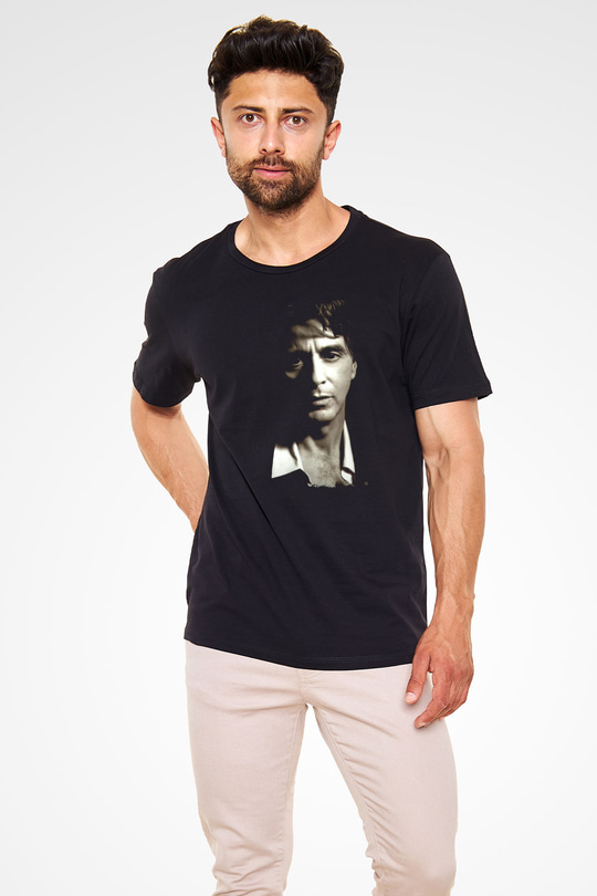 Alpacino Siyah Unisex Tişört T-Shirt - TişörtFabrikası