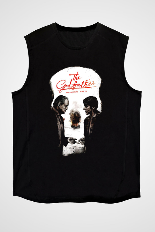 Alpacino The Godfather Siyah Unisex Kolsuz Tişört