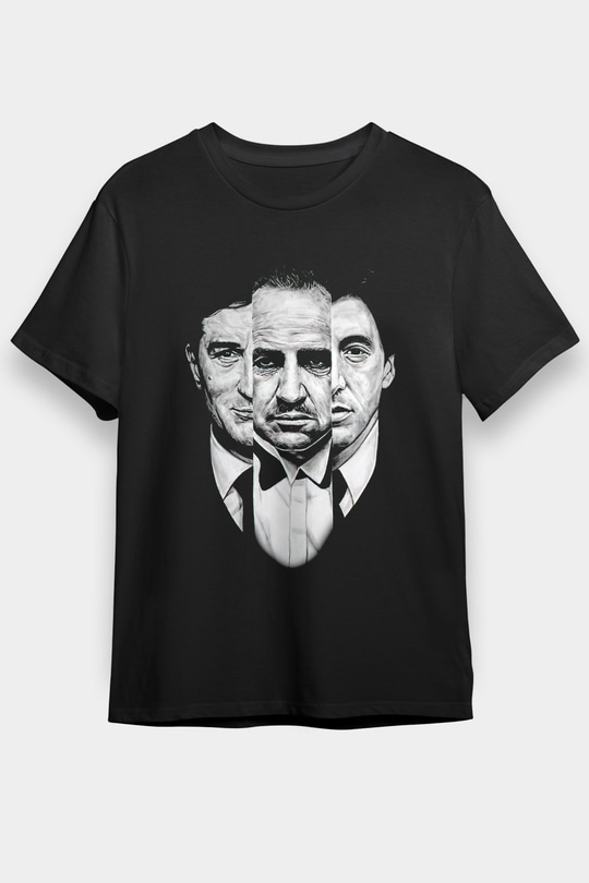 Alpacino The Godfather Siyah Unisex Tişört T-Shirt - TişörtFabrikası