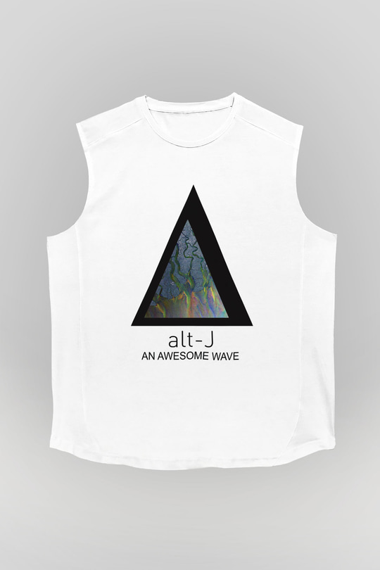 Alt-J Beyaz Unisex Kolsuz Tişört