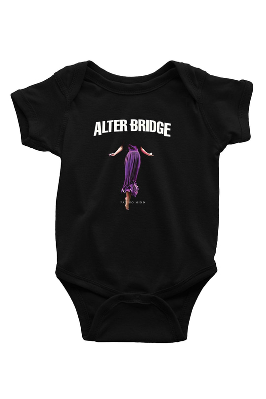 Alter Bridge Baskılı Unisex Siyah Bebek Body - Zıbın