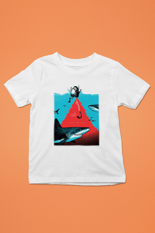 AltJ Baskılı Beyaz Unisex Çocuk Tişört