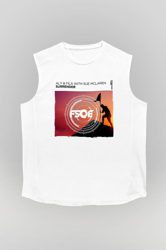 Aly & Fila Beyaz Unisex Kolsuz Tişört