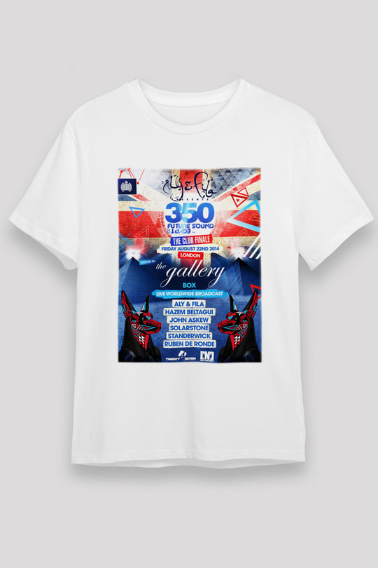 Aly & Fila Beyaz Unisex Tişört T-Shirt - TişörtFabrikası