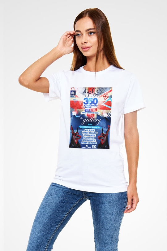 Aly & Fila Beyaz Unisex Tişört T-Shirt - TişörtFabrikası