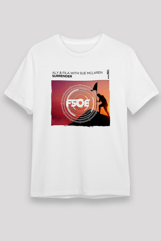 Aly & Fila Beyaz Unisex Tişört T-Shirt - TişörtFabrikası