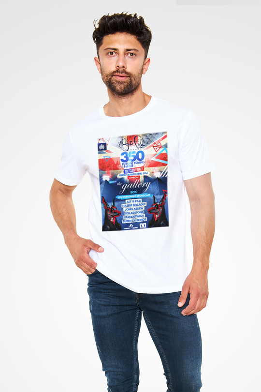 Aly & Fila Beyaz Unisex Tişört T-Shirt - TişörtFabrikası