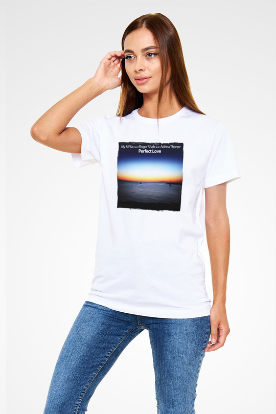 Aly & Fila Beyaz Unisex Tişört T-Shirt - TişörtFabrikası