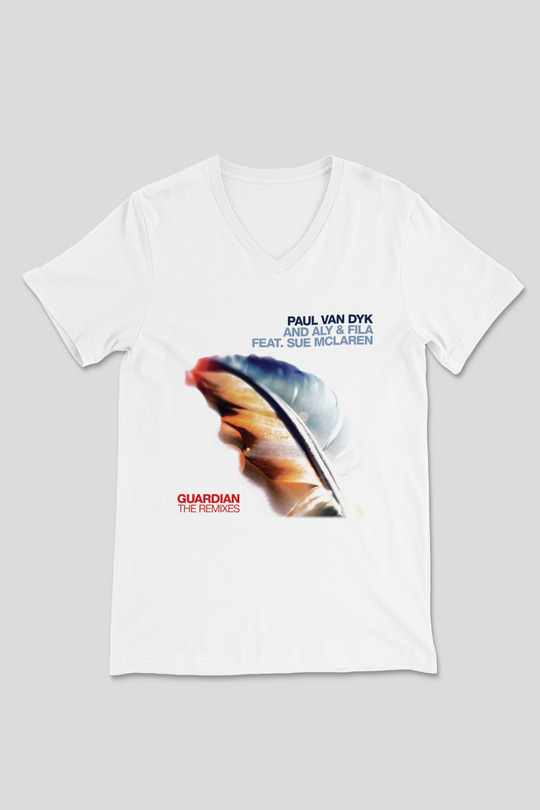 Aly & Fila Beyaz Unisex V Yaka Tişört T-Shirt
