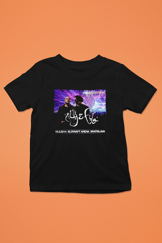 Aly & Fila Siyah Unisex Çocuk Tişört