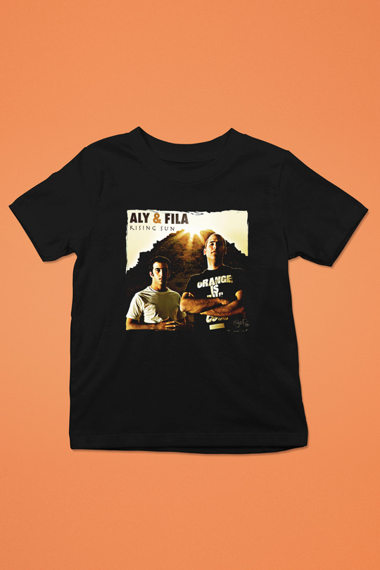 Aly & Fila Siyah Unisex Çocuk Tişört