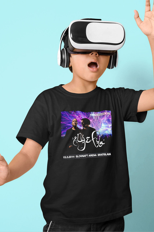 Aly & Fila Siyah Unisex Çocuk Tişört