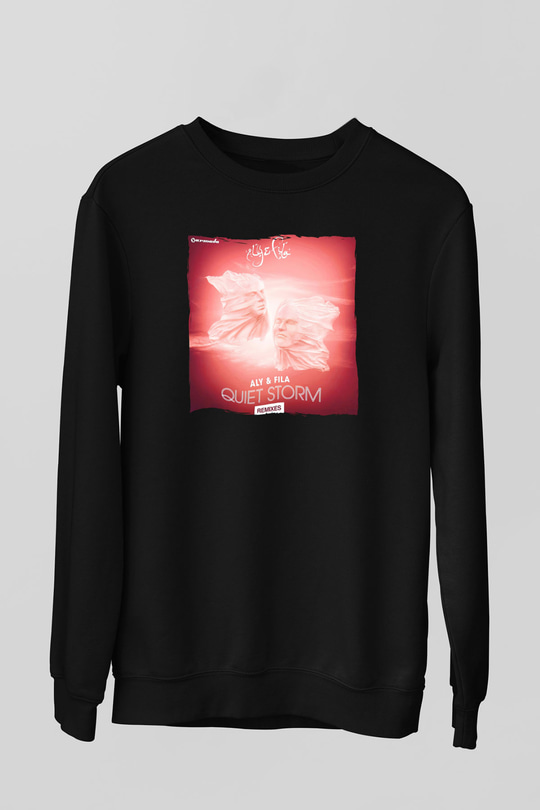 Aly & Fila Siyah Unisex Sweatshirt