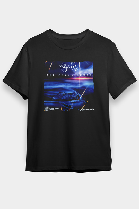 Aly & Fila Siyah Unisex Tişört T-Shirt - TişörtFabrikası