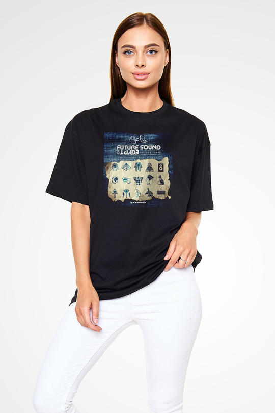 Aly & Fila Siyah Oversize Tişört Oversize T-shirt - TişörtFabrikası