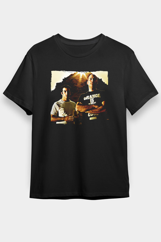 Aly & Fila Siyah Unisex Tişört T-Shirt - TişörtFabrikası