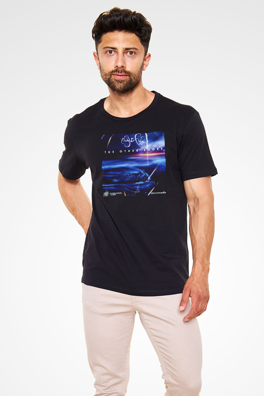 Aly & Fila Siyah Unisex Tişört T-Shirt - TişörtFabrikası