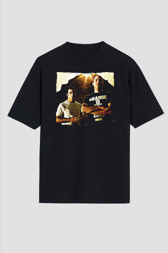 Aly & Fila Siyah Oversize Tişört Oversize T-shirt - TişörtFabrikası