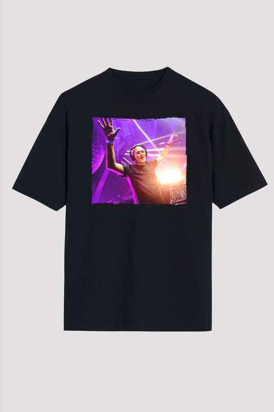 Aly & Fila Siyah Oversize Tişört Oversize T-shirt - TişörtFabrikası