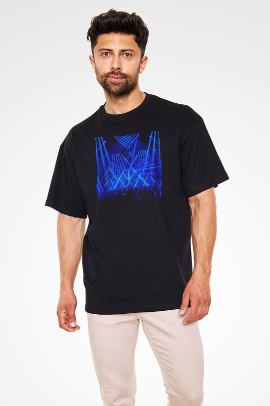 Aly & Fila Siyah Oversize Tişört Oversize T-shirt - TişörtFabrikası