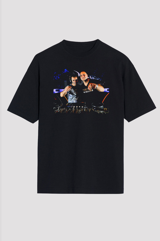 Aly & Fila Siyah Oversize Tişört Oversize T-shirt - TişörtFabrikası