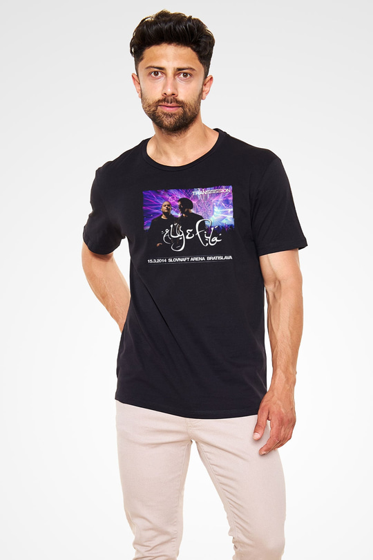 Aly & Fila Siyah Unisex Tişört T-Shirt - TişörtFabrikası
