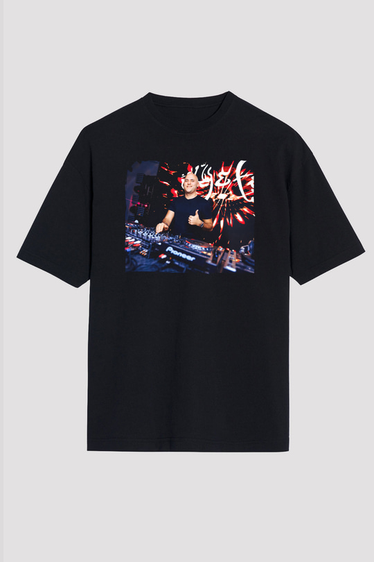 Aly & Fila Siyah Oversize Tişört Oversize T-shirt - TişörtFabrikası