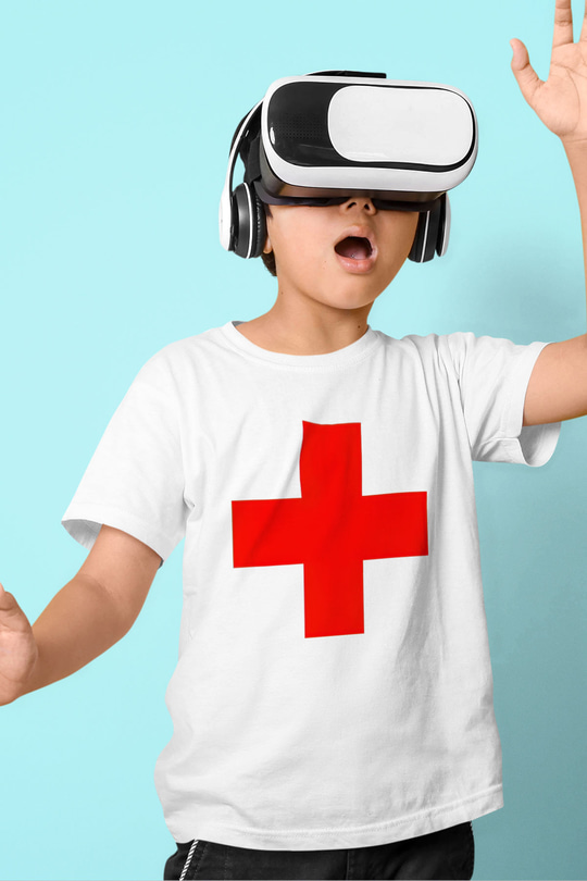 Ambulans şoförü Baskılı Beyaz Unisex Çocuk Tişört