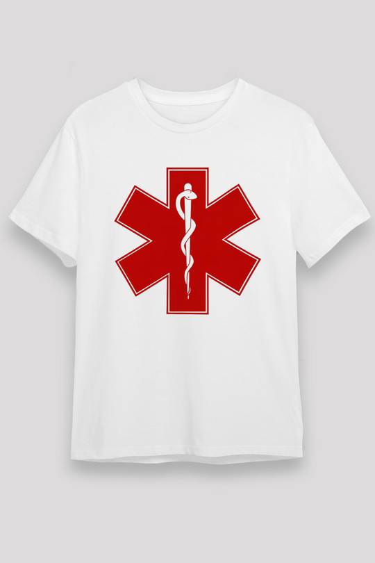 Ambulans şoförü Beyaz Unisex Tişört T-Shirt - TişörtFabrikası