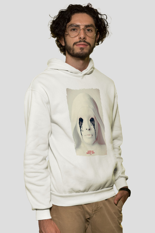 American Horror Story Beyaz Unisex Hoodie