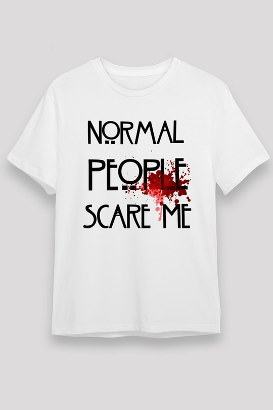 American Horror Story Beyaz Unisex Tişört T-Shirt