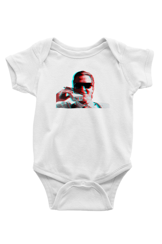 American Psycho Baskılı Beyaz Unisex Bebek Body - Zıbın