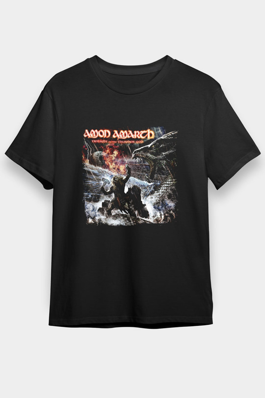 Amon Amarth Baskılı Unisex Siyah Tişört