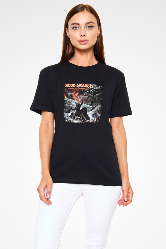 Amon Amarth Baskılı Unisex Siyah Tişört