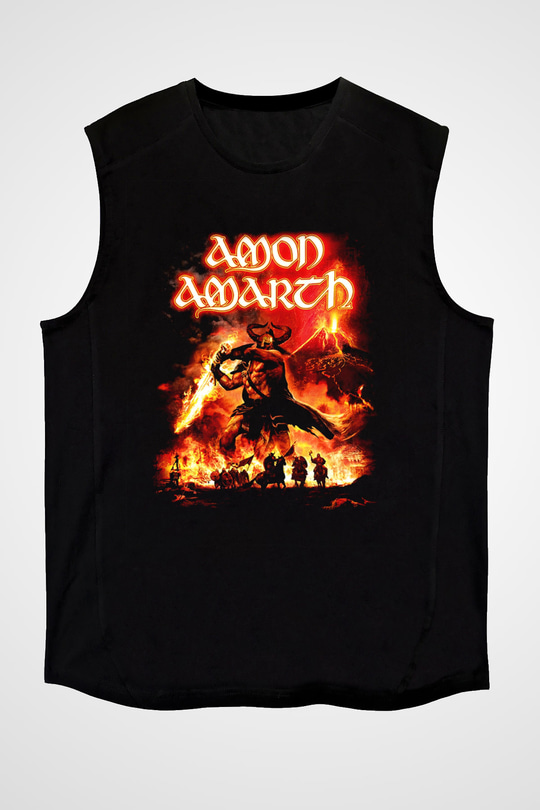 Amon Amarth Siyah Unisex Kolsuz Tişört