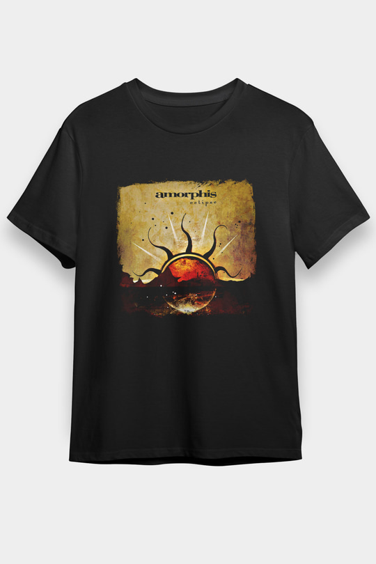 Amorphis Baskılı Unisex Siyah Tişört