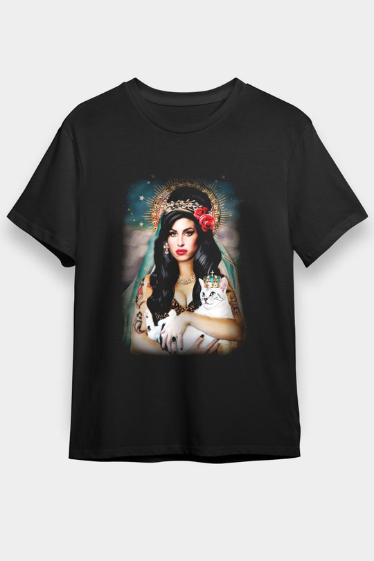 Amy Winehouse Siyah Unisex Tişört T-Shirt - TişörtFabrikası