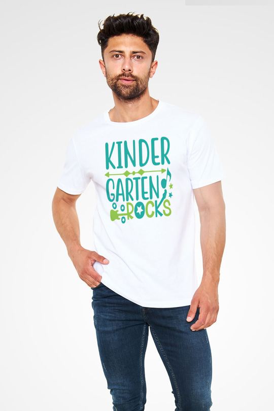 Ana okulu Beyaz Unisex Tişört T-Shirt - TişörtFabrikası
