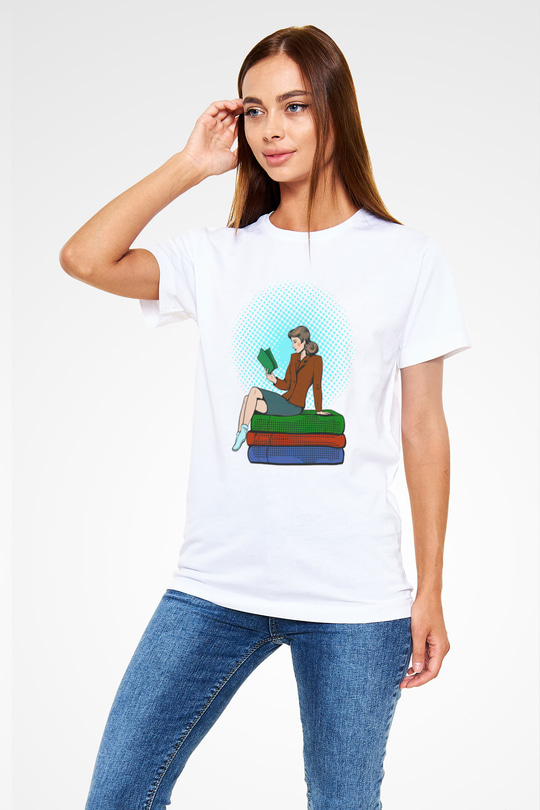 Ana okulu Beyaz Unisex Tişört T-Shirt - TişörtFabrikası