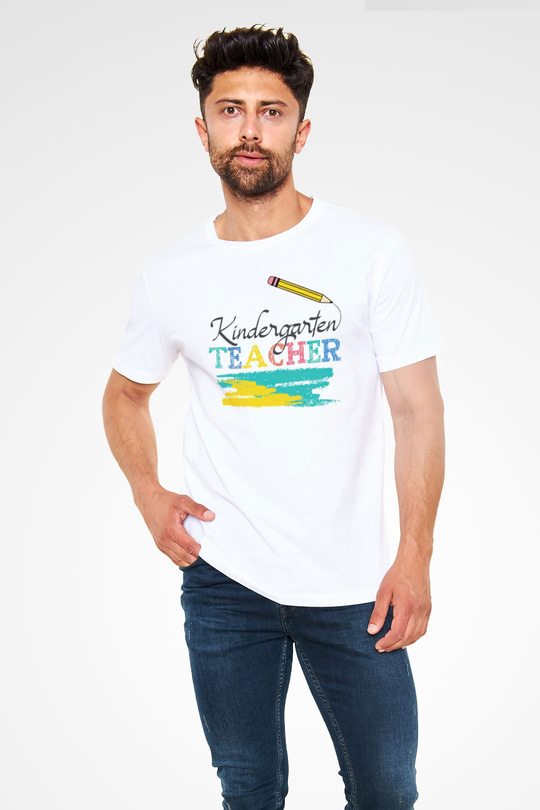 Ana okulu Beyaz Unisex Tişört T-Shirt - TişörtFabrikası
