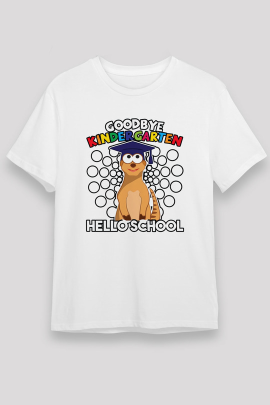 Ana okulu Beyaz Unisex Tişört T-Shirt - TişörtFabrikası