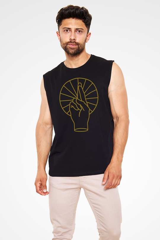 Anberlin Siyah Unisex Kolsuz Tişört