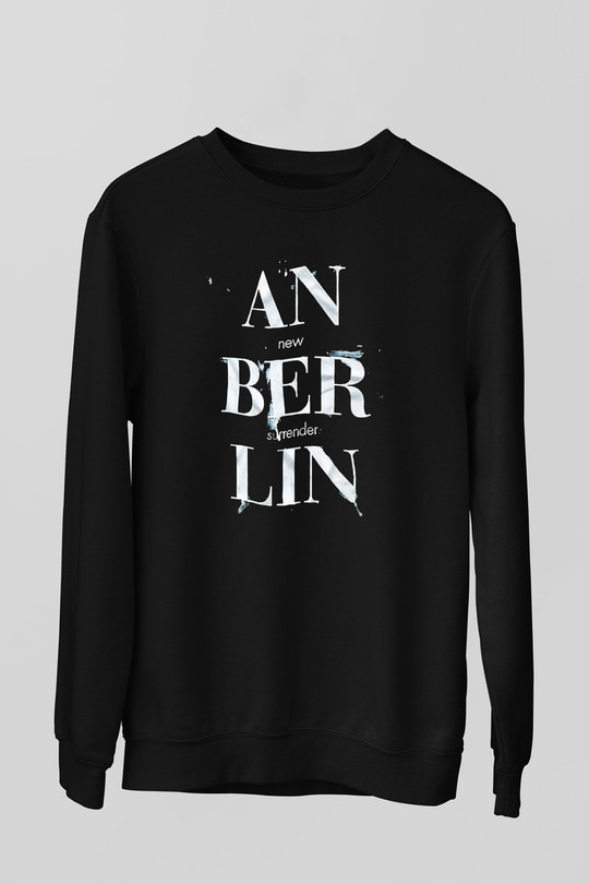 Anberlin Siyah Unisex Sweatshirt